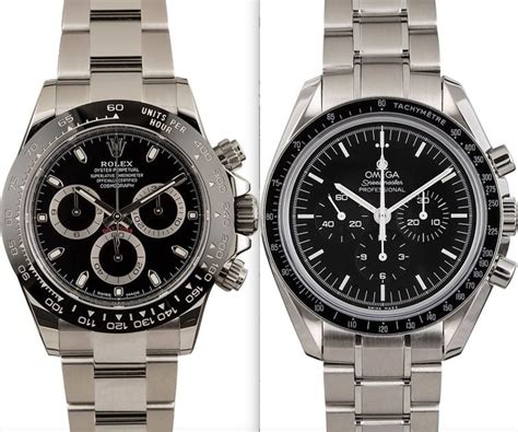 rolex daytona vs omega speedmaster 2021|rolex luggage vs omega.